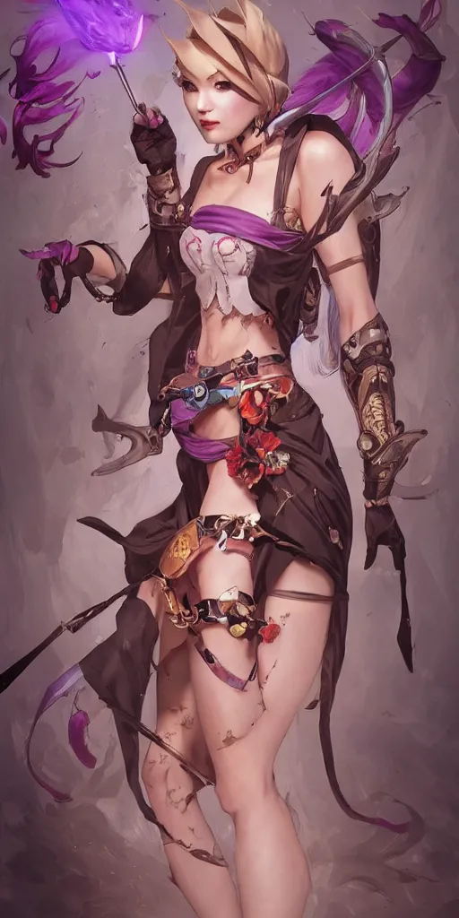 Image similar to Jinx From the series Arcane, League of Legends, elegant, highly detailed, digital painting, artstation, concept art, smooth, sharp focus, illustration, ArtStation, art by artgerm and greg rutkowski and alphonse mucha and J. C. Leyendecker and Edmund Blair Leighton and Katsuhiro Otomo and Geof Darrow and Phil hale and Ashley wood and Ilya repin and Charlie Bowater