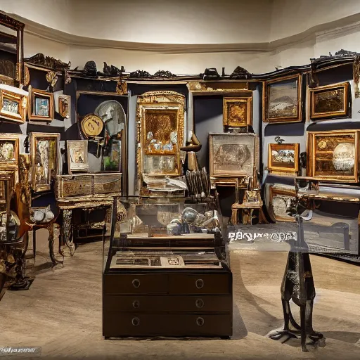 Image similar to A great showroom filled with artifacts, jewels and treasures lost to time, ultra-high definition, 4K, museum quality photo