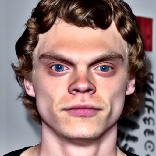 Image similar to evan peters close up face, photorealistic, studio, high detail