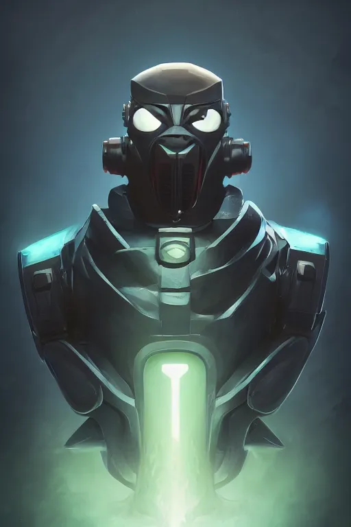 Image similar to epic mask helmet robot ninja portrait stylized as fornite style game design fanart by concept artist gervasio canda, behance hd by jesper ejsing, by rhads, makoto shinkai and lois van baarle, ilya kuvshinov, rossdraws global illumination radiating a glowing aura global illumination ray tracing hdr render in unreal engine 5