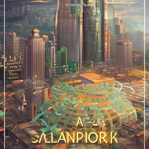 Solarpunk City Poster for Sale by OddestOcean