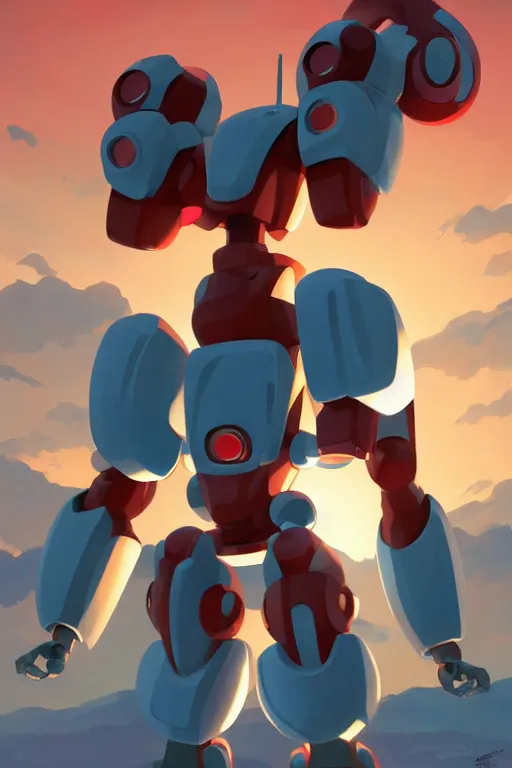 Image similar to metabots medabots medarotto medarot robot minimalist comics, behance hd by jesper ejsing, by rhads, makoto shinkai and lois van baarle, ilya kuvshinov, rossdraws global illumination ray tracing hdr radiating a glowing aura