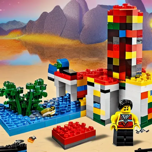 Image similar to lego set for moses on mt sinai