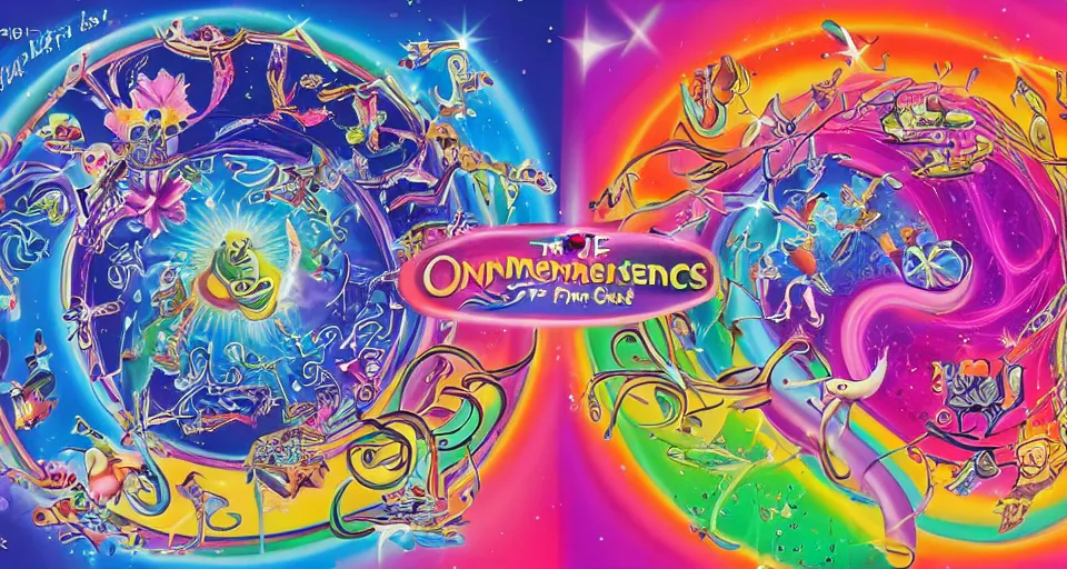 Image similar to the two complementary forces that make up all aspects and phenomena of life, by Lisa Frank,