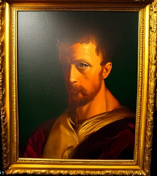 Prompt: beautiful paint of peter the first, portrait, luxurious indoor setting, menacing, atmospheric lighting, painted, voluptuous, menacing, intricate, volumetric lighting, rich deep colours masterpiece, sharp focus, ultra detailed