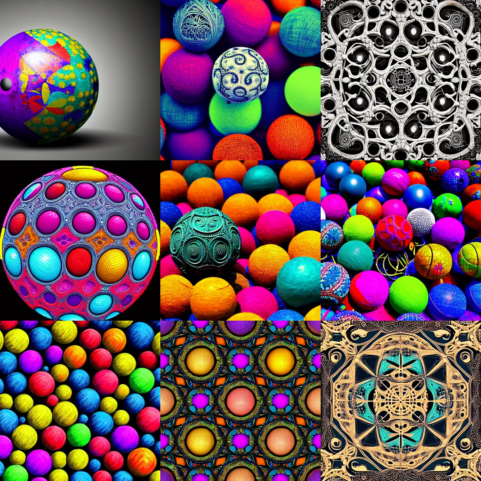 Prompt: A ball, intricate details, eerie, highly detailed, colorful, clean, update, pallet