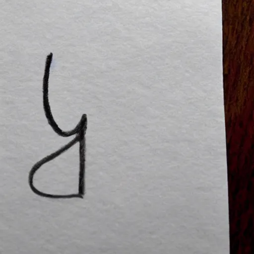 Prompt: the number that comes after infinity, written with pencil, on a sheet of paper