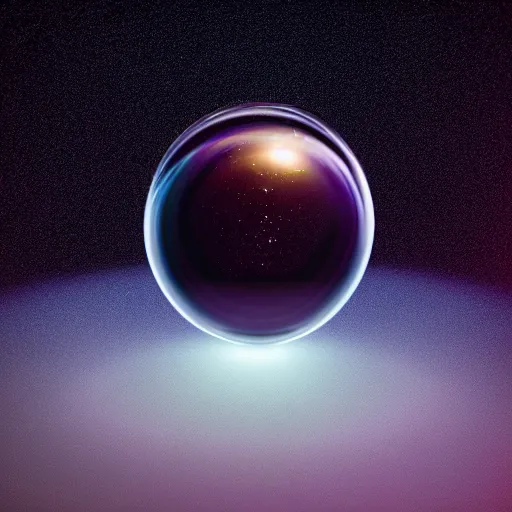 Prompt: glass sphere with a galaxy inside, 8 k, hd, dof, kodak film, volumetric lighting, subsurface scattering, photorealistic, octane render, details