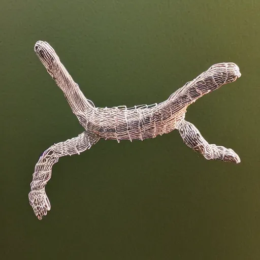 Image similar to wire sculpture of a turtle