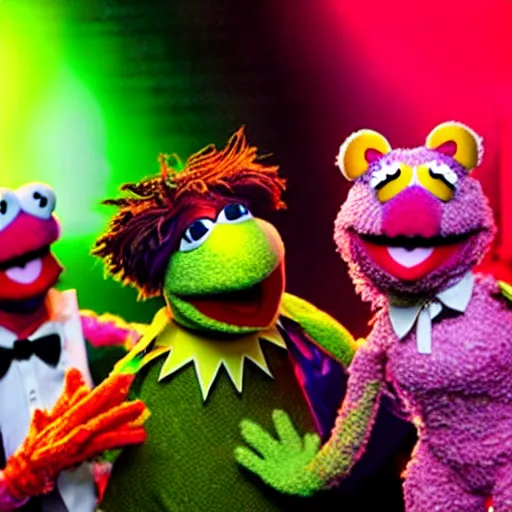 Image similar to muppet rave, club photography