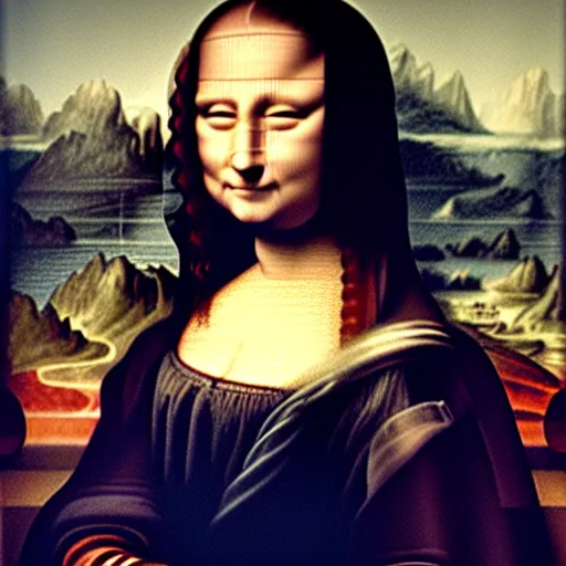 Image similar to Joe Biden as Mona Lisa