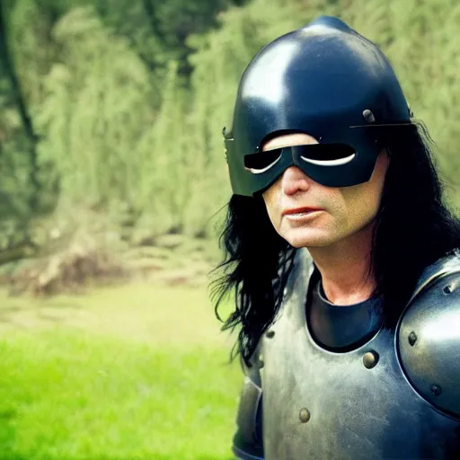 Image similar to tommy wiseau as a mighty knight, realistic photo, photoreal, 8k, award winning photography