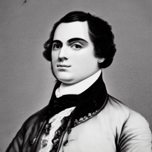 Prompt: 1800s photograph of ben shapiro in baroque clothing, highly detailed, faded, stained, cracked