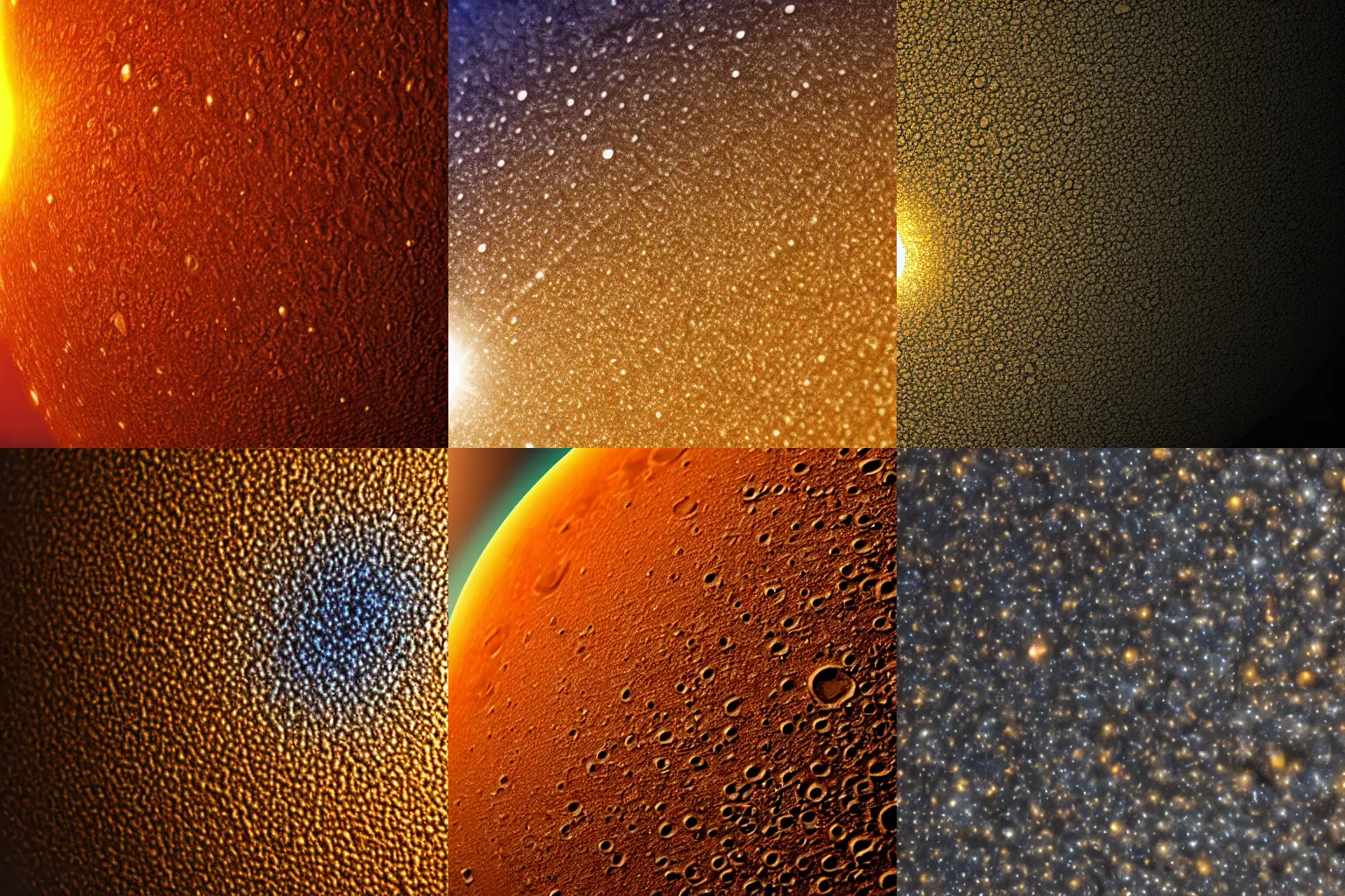 Prompt: A realistic, close up photo of the surface of the sun, 4k