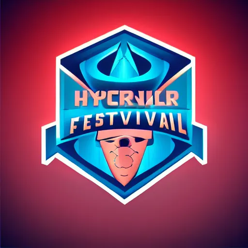 Prompt: a logo for a movie festival, esports logo, vector art , hyperrealism, neon lighting