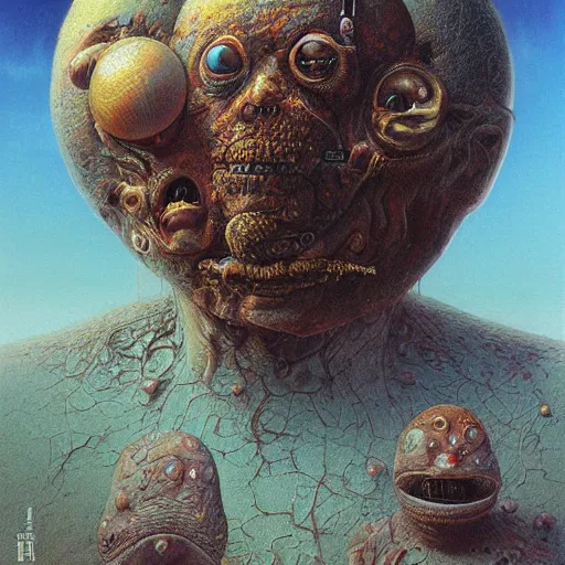 Image similar to paul blart as an entire planet, highly detailed, environment art, body horror, biopunk, by zdzisław beksinski, peter gric, marco mazzoni