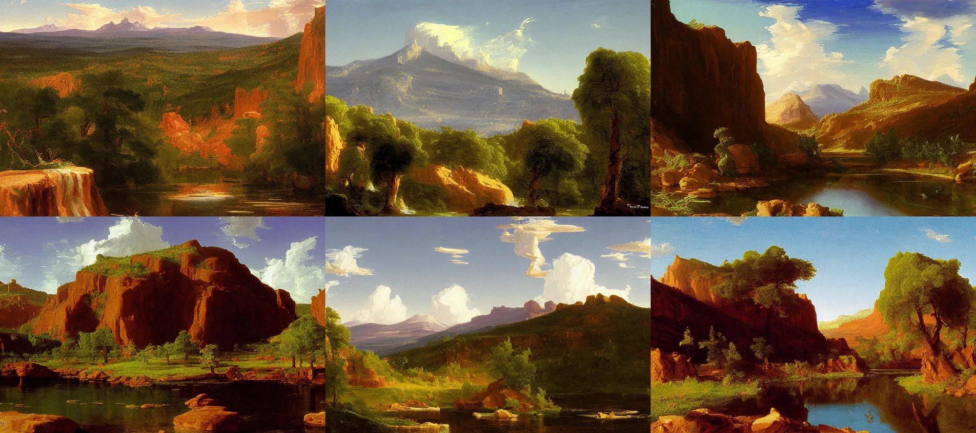 Prompt: williams arizona painting by thomas cole