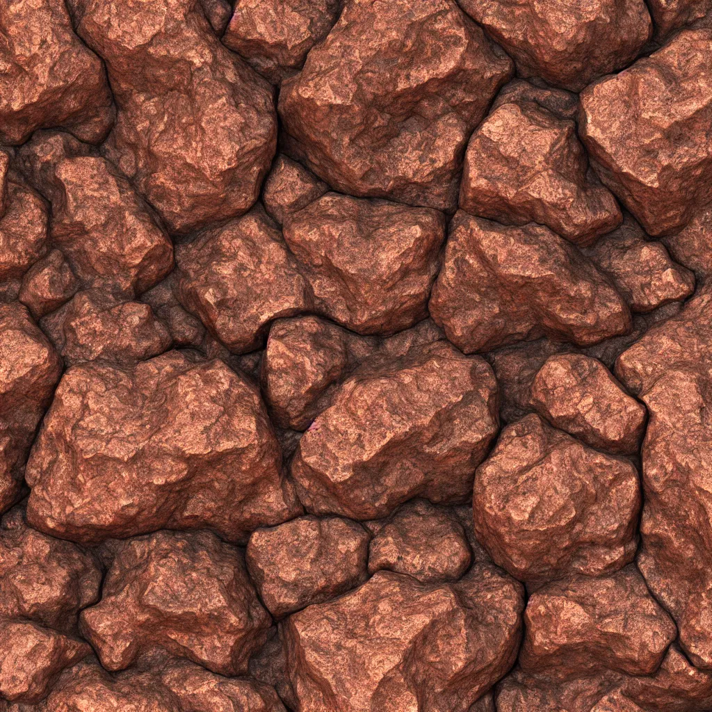 Image similar to huge copper mineral ore texture material, high definition, high detail, 8k, photorealistic