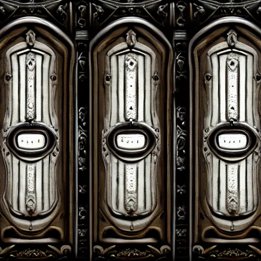 Image similar to a room with 1 0 0 doors with latches, concept art, trending on artstation, highly detailed, intricate, sharp focus, digital art, 8 k