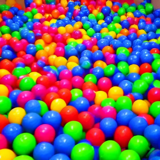 Image similar to a ball pit approaches you.