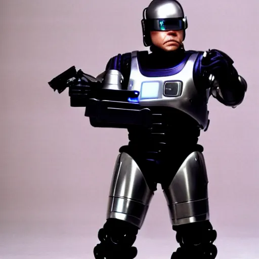 Prompt: danny devito as robocop