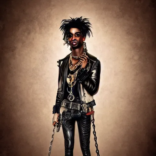 Image similar to playboi carti steampunk style digital art 4 k detailed super realistic