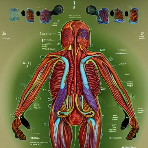 Image similar to A detailed biological anatomy of a minion, photorealistic, textbook, scientific