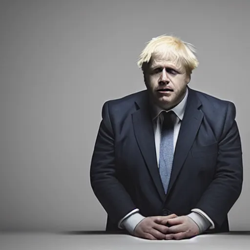 Image similar to Boris Johnson as Wilson Fisk, octane render, hyperrealistic