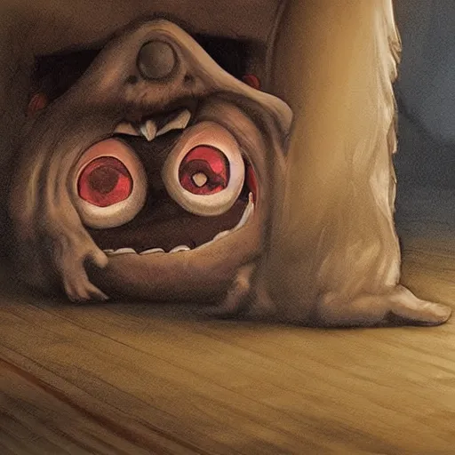 Image similar to the monster from under the bed