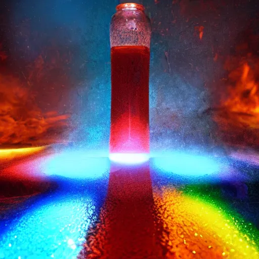 Prompt: big explosion of colors indide a glass shpere,cinematic composition,cinematic lighting,bright colors,hyper realistic,photo real ,highly detailed, concept art, hdri, 4k