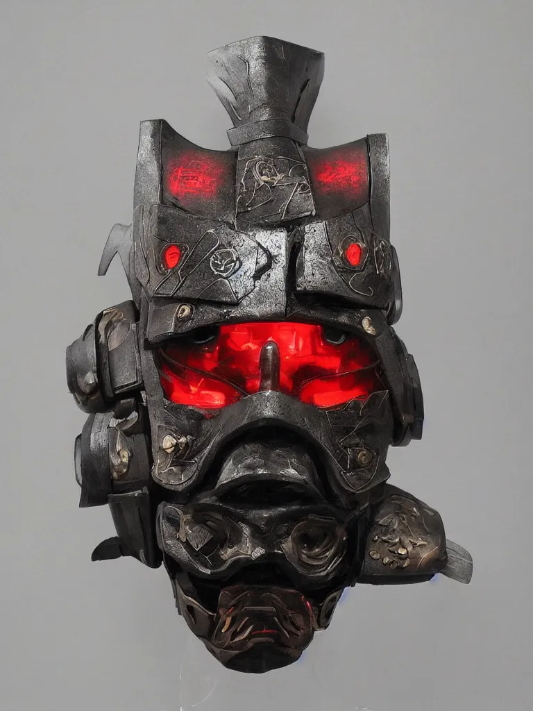 Image similar to cyberpunk samurai mask