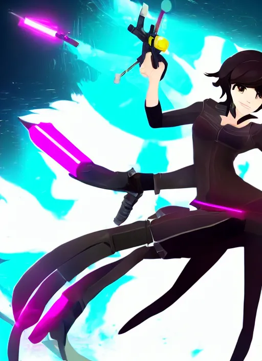 Image similar to rwby neo