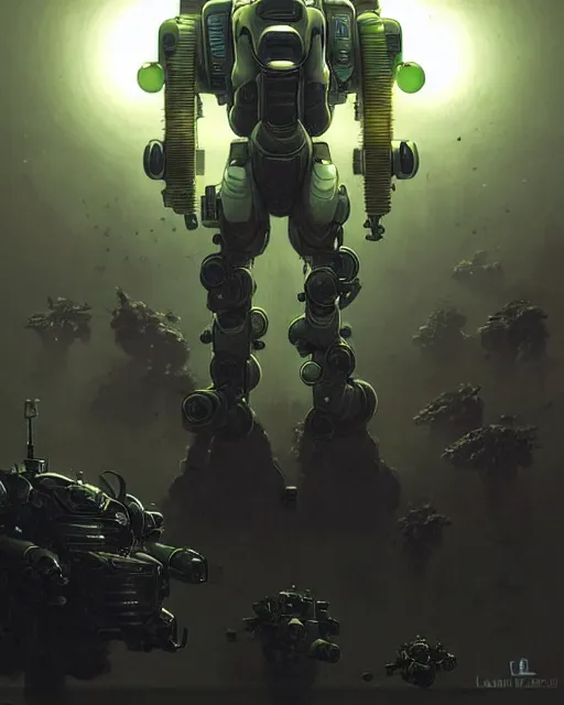 Image similar to luigi in a mech scifi suit with missles and small lights by, fantasy character portrait, ultra realistic, futuristic background by laurie greasley, concept art, intricate details, highly detailed by greg rutkowski, gaston bussiere, craig mullins, simon bisley