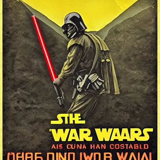 Prompt: vietnam war poster in star wars style