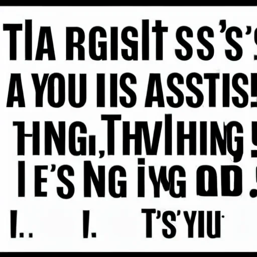 Image similar to That's right, an 'I' is a one. The 'I' is the opposite of what you think you are. What is an 'I'? A you. A 'you' is the opposite of an 'I.' There is only one thing, there is no 'I' and no 'you' there is just one thing, there is no place in the universe that is not part of that.