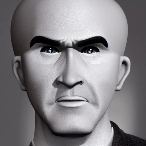 Prompt: megamind that looks like will Ferrell