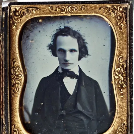 Prompt: anthropomorphic fox gentleman, daguerreotype,