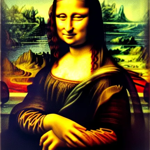 Image similar to the model of the Mona Lisa in real life, portrait photo