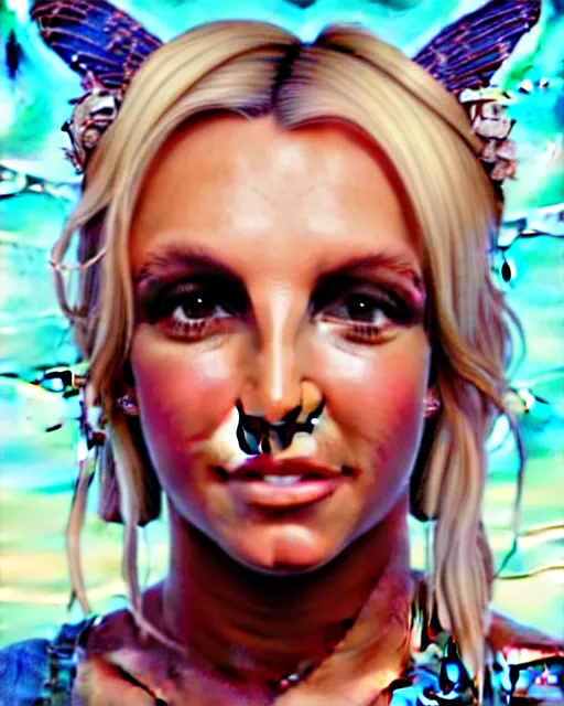 Image similar to highly detailed portrait of britney spears in gta v, stephen bliss, unreal engine, greg rutkowski, loish, rhads, beeple, makoto shinkai and lois van baarle, ilya kuvshinov, rossdraws, tom bagshaw, alphonse mucha, global illumination, god rays, detailed and intricate environment