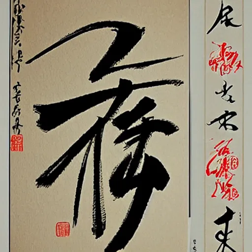 Image similar to beautiful Japanese calligraphy