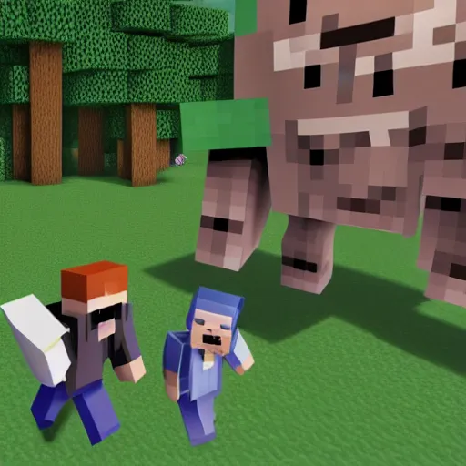 Prompt: minecraft gorilla mob