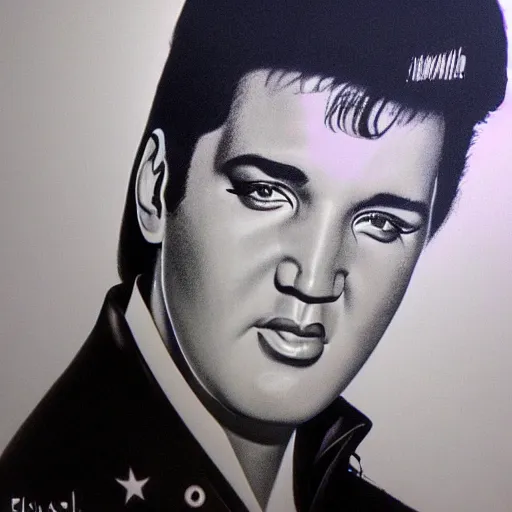 Image similar to Elvis Presley poster trending on art station 8k