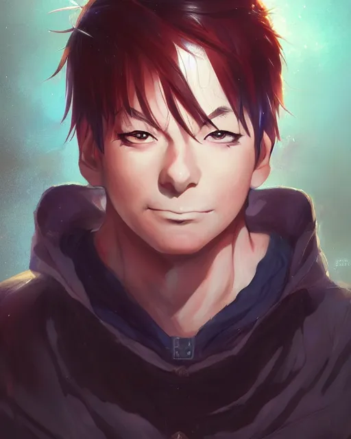 Image similar to anime portrait of actor Mike Myers as an anime man by Stanley Artgerm Lau, WLOP, Rossdraws, James Jean, Andrei Riabovitchev, Marc Simonetti, and Sakimichan, trending on artstation