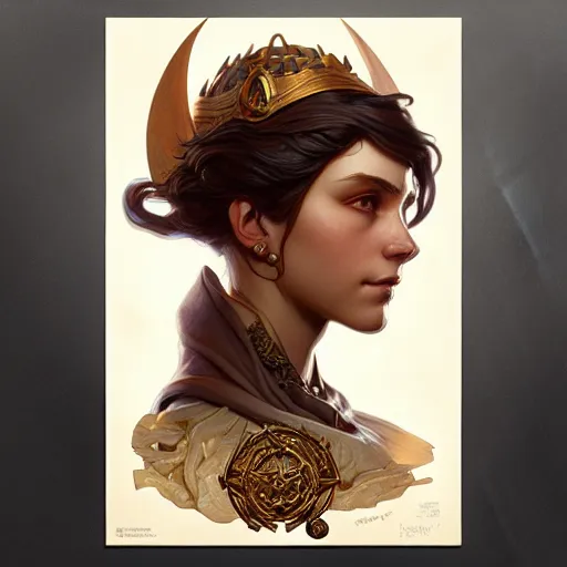 Image similar to Portrait of wizard made of potato, D&D, face, fantasy, intricate, elegant, highly detailed, digital painting, artstation, concept art, smooth, sharp focus, illustration, art by artgerm and greg rutkowski and alphonse mucha