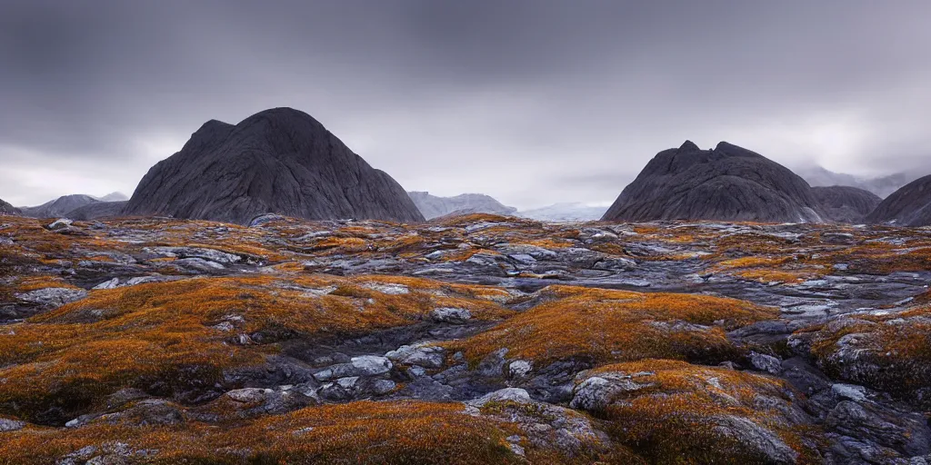 Prompt: landscape in greenland by daniel kordan