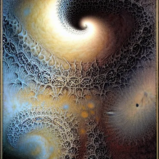 Prompt: fractal, mandelbrot set by luis royo