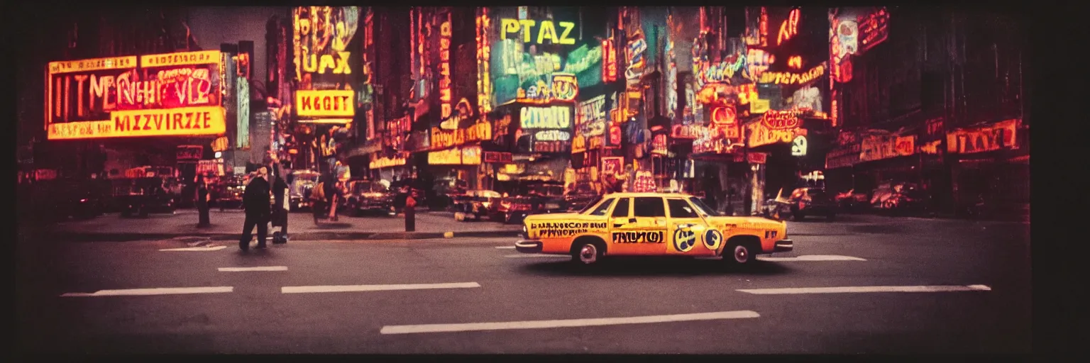 Image similar to 8 0 s polaroid photo, cinema still from movie taxi driver, sleazy man watching night streets, colorful haze, americana, high production value, 8 k resolution, hyperrealistic, hdr, photorealistic, high definition, high details, tehnicolor, award - winning photography, masterpiece, amazing colors