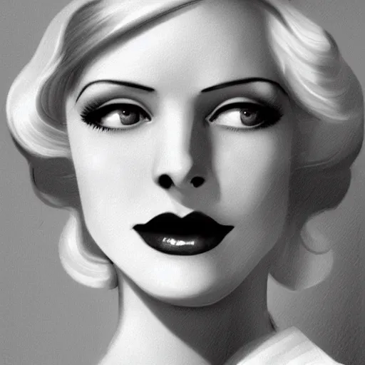 Image similar to smiling, happy, beautiful, intelligent, powerful, 1 9 2 0 s, blonde housewife, 2 8 years old, loving eyes, fully clothed, wise, beautiful, dramatic lighting, sharp focus, by stanley artgerm, dramatic lighting, trending on artstation, flat colour, geometric curves, gradient filter, art deco patterns