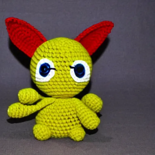 Image similar to angry crochet eevee