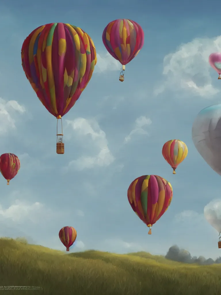 Prompt: balloon by disney concept artists, blunt borders, rule of thirds